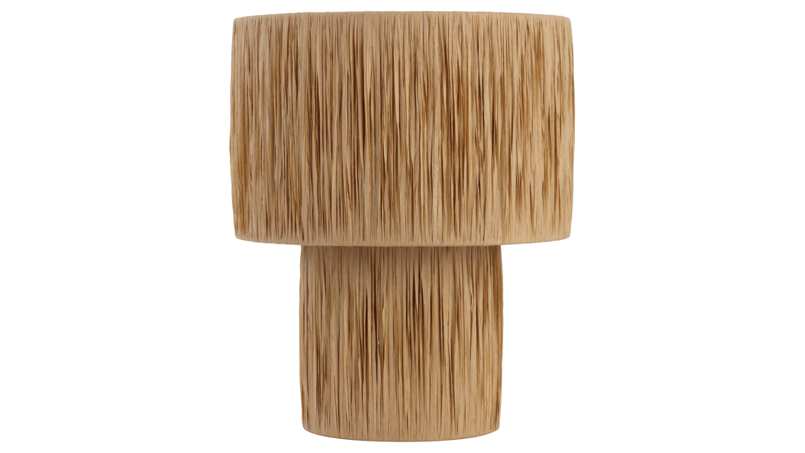 Pretty & Practical Salina Natural Raffia Table Lamp with Elegant Home Accent Base