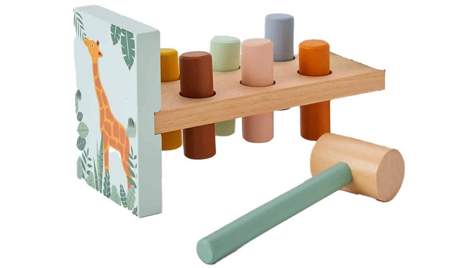 Zookabee Wood Hammer Bench Kids Toy for 12m+