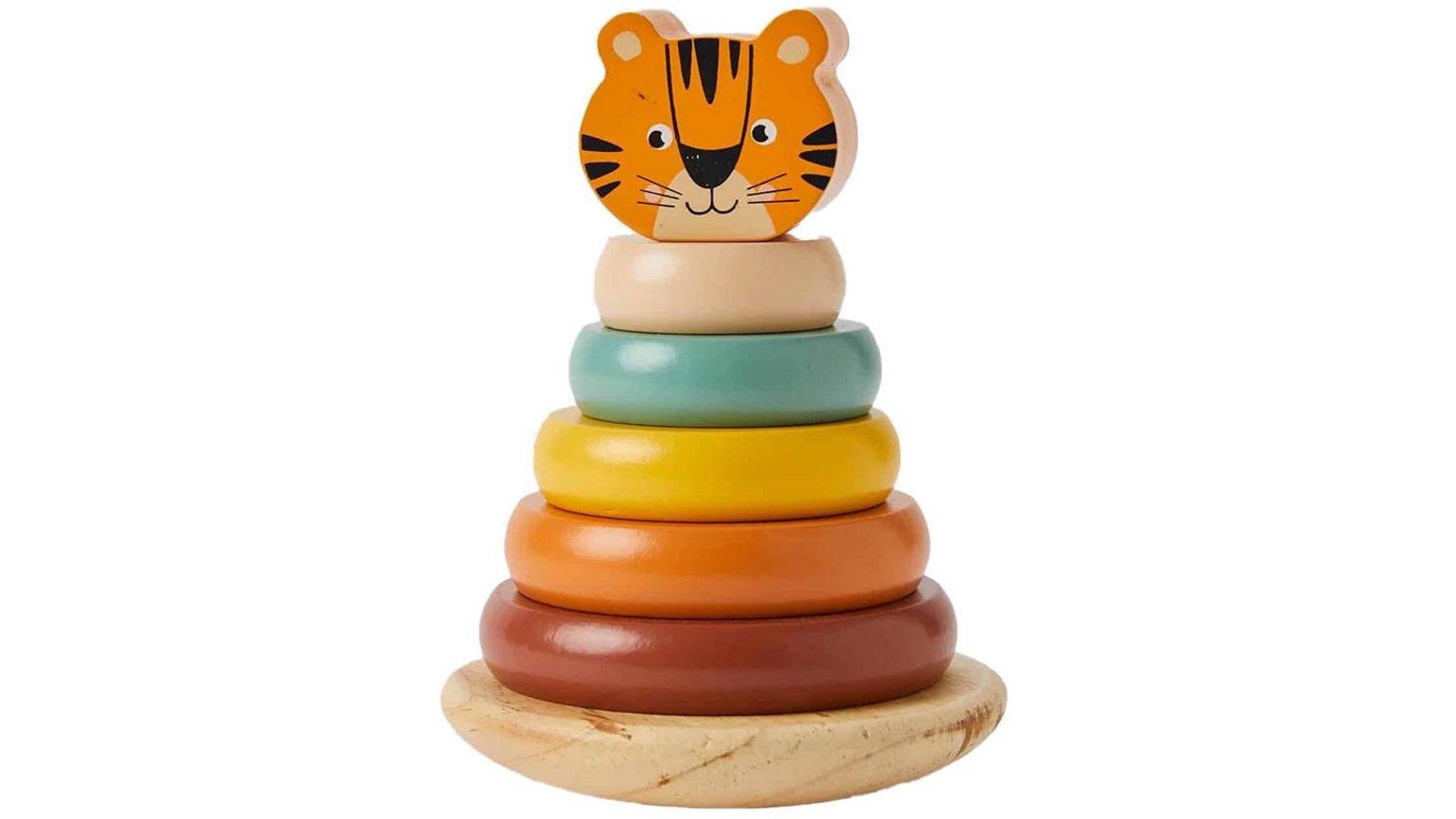 Zookabee 7 Piece Zookabee Tiger Tower Rings Toy for 12m+