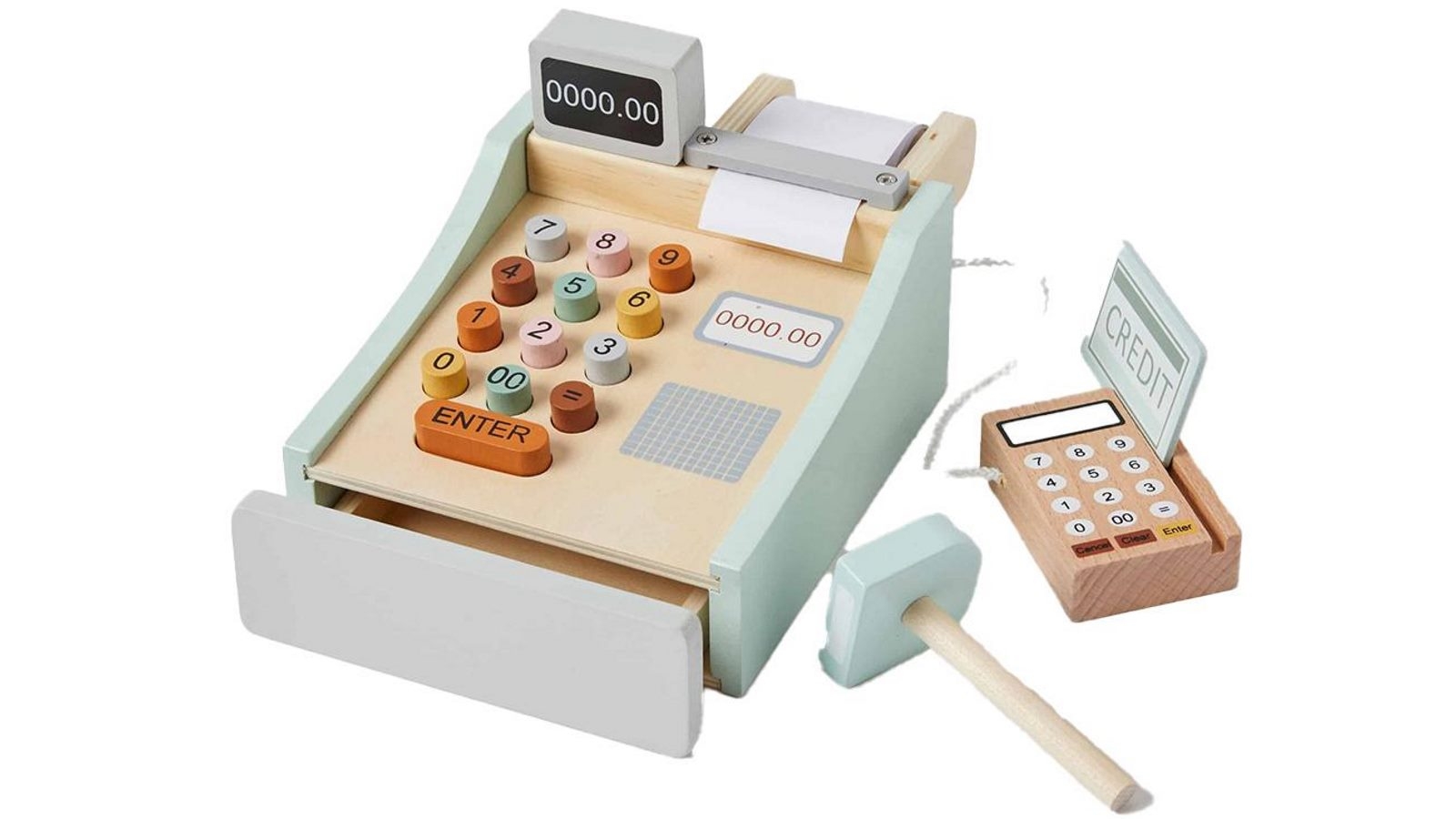 Zookabee Wood Cash Register Toy for 3y+