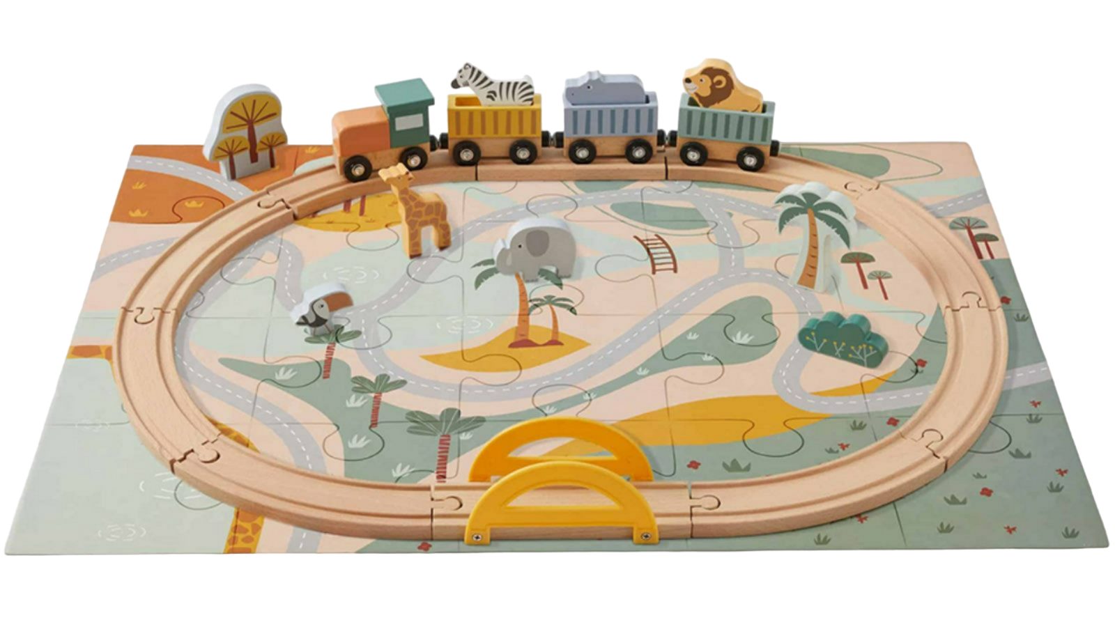 Zookabee 20 Piece Puzzle Train Set for 3m+