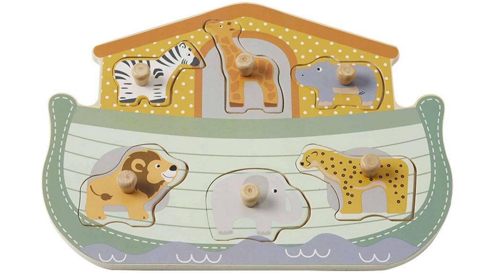 Zookabee Wood Noah's Ark Puzzle Toy for 12m+