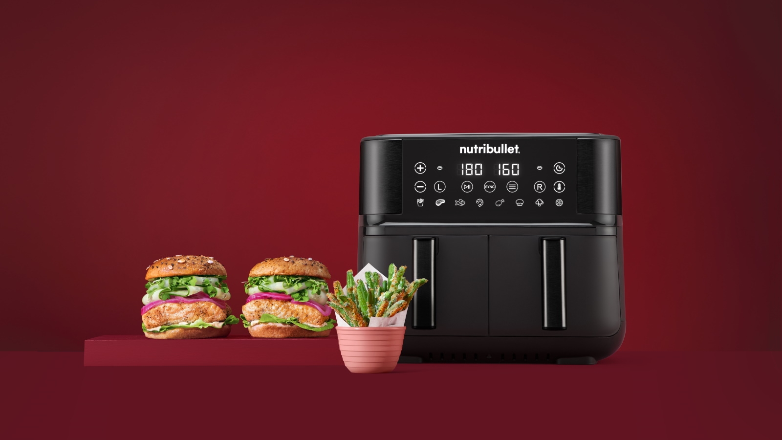 Nutribullet Twin Drawer Air Fryer Harvey Norman