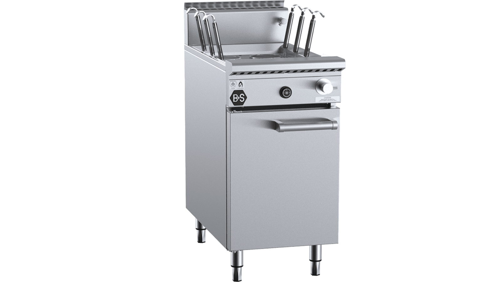 B plus S Black 6 Basket LPG Noodle Cooker