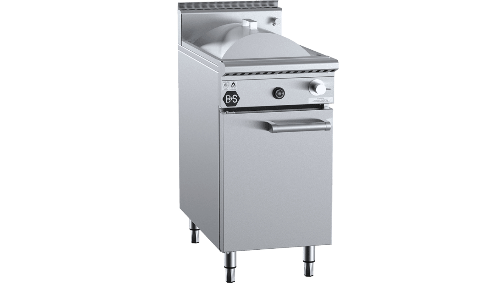 B plus S Black LPG Noodle Cooker with Cheung Fun insert