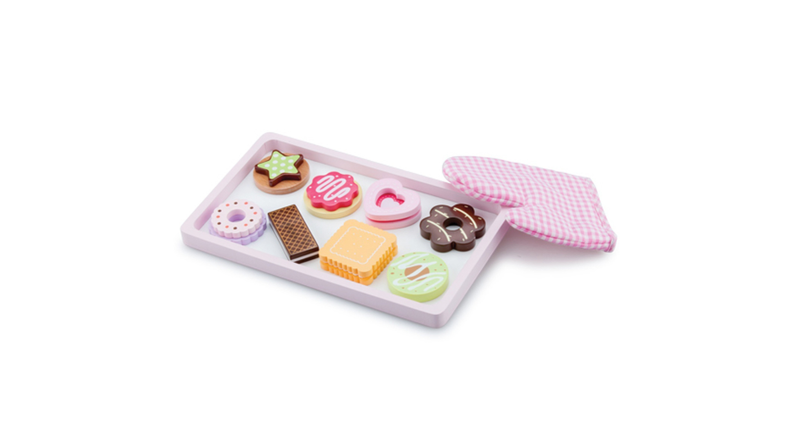 New Classic Toys 10 Piece Wooden Sweet Treats Pretend Play Toy - 24 month+