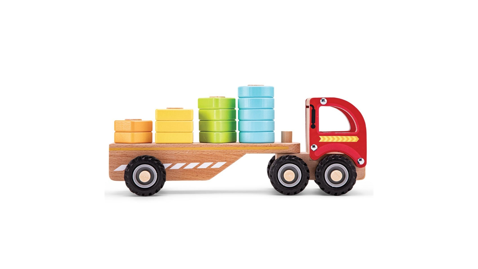 New Classic Toys Stacking Shape Truck Educational Wooden Toy - 18 month+