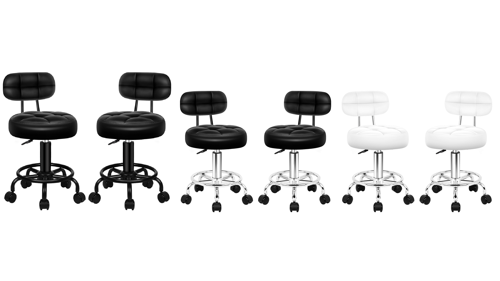 Alfordson 2 Piece Backrest Swivel Riley Salon Stool