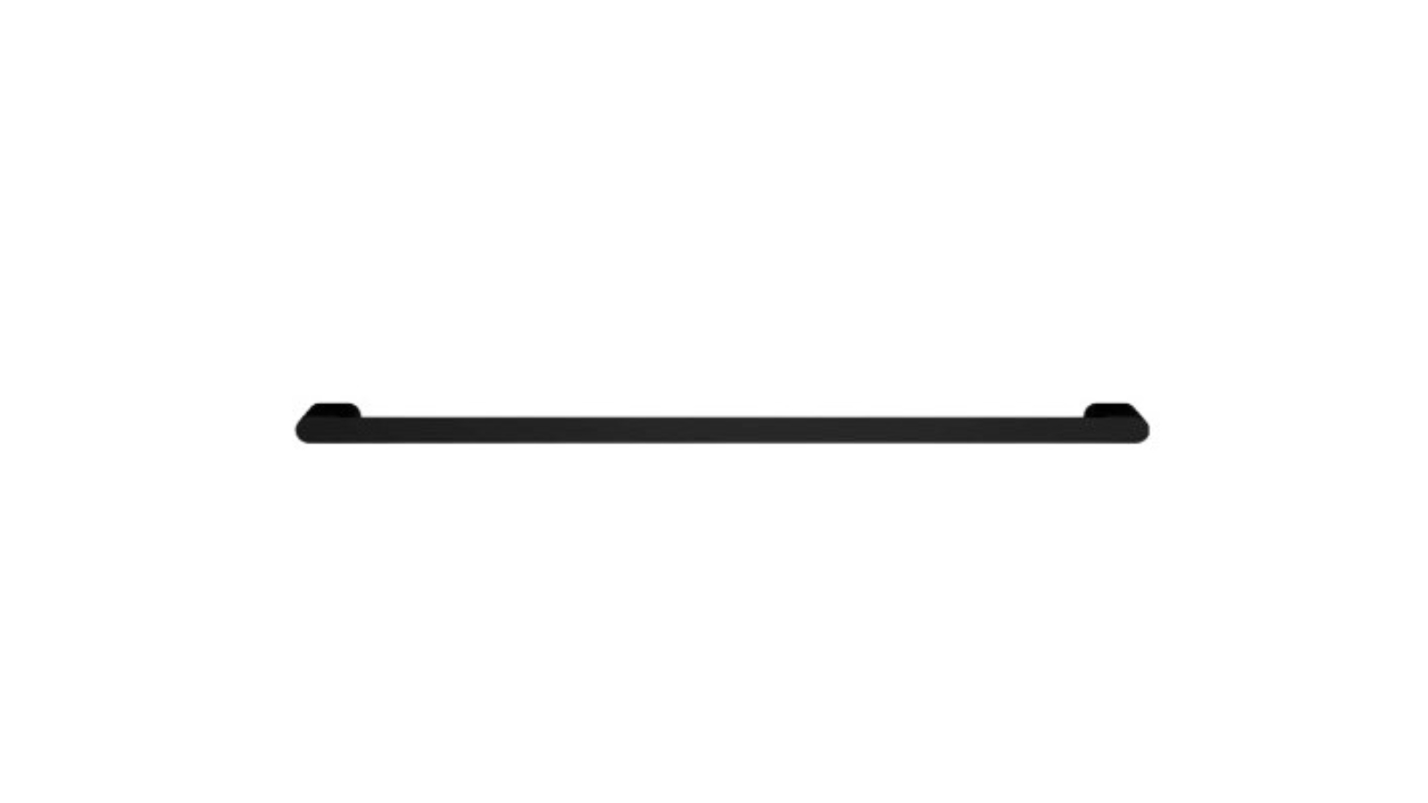 Parisi Ellisse 640mm Slimline Single Towel Rail - Matte Black
