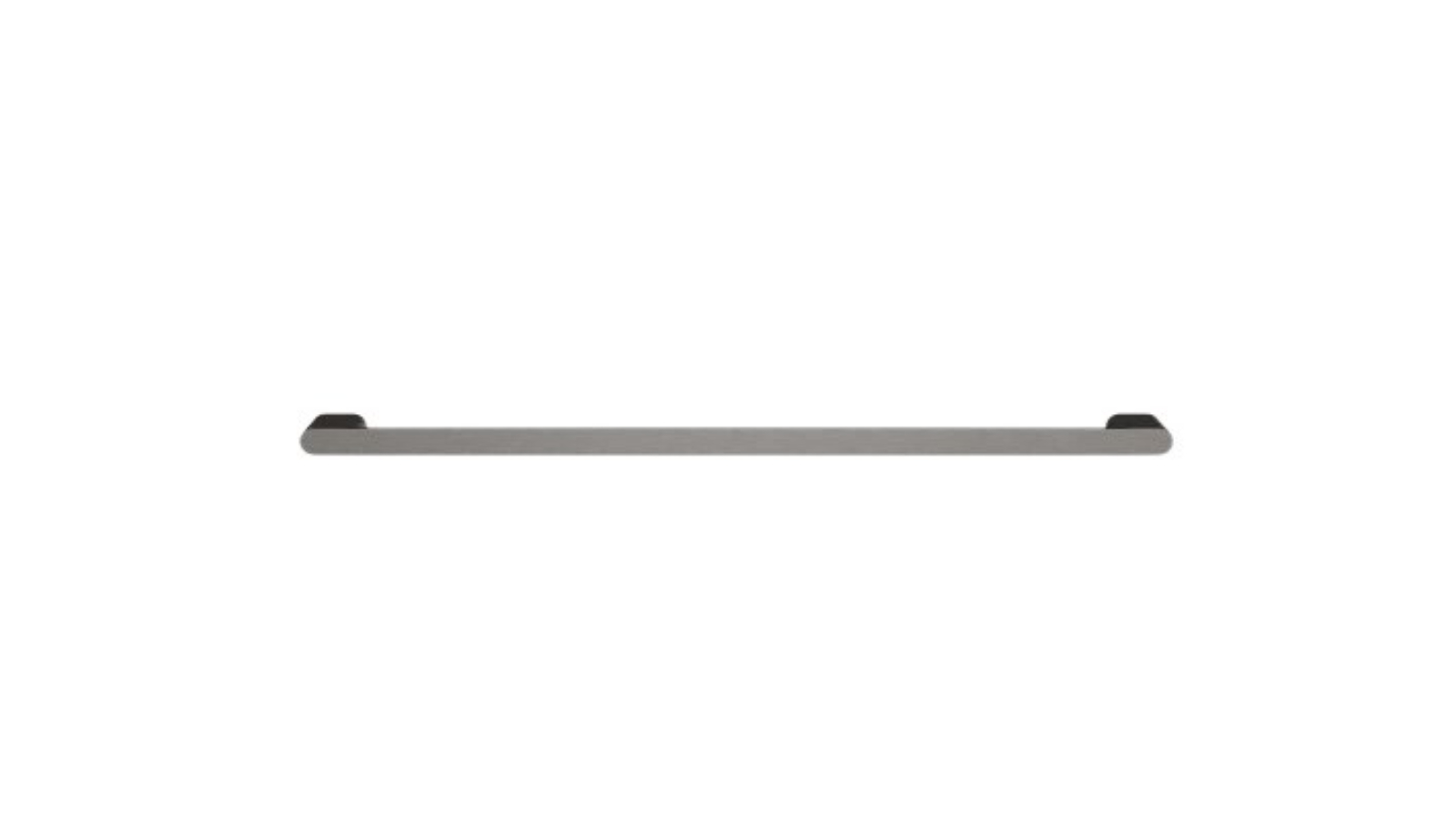 Parisi Ellisse 640mm Slimline Single Towel Rail - Brushed Nickel