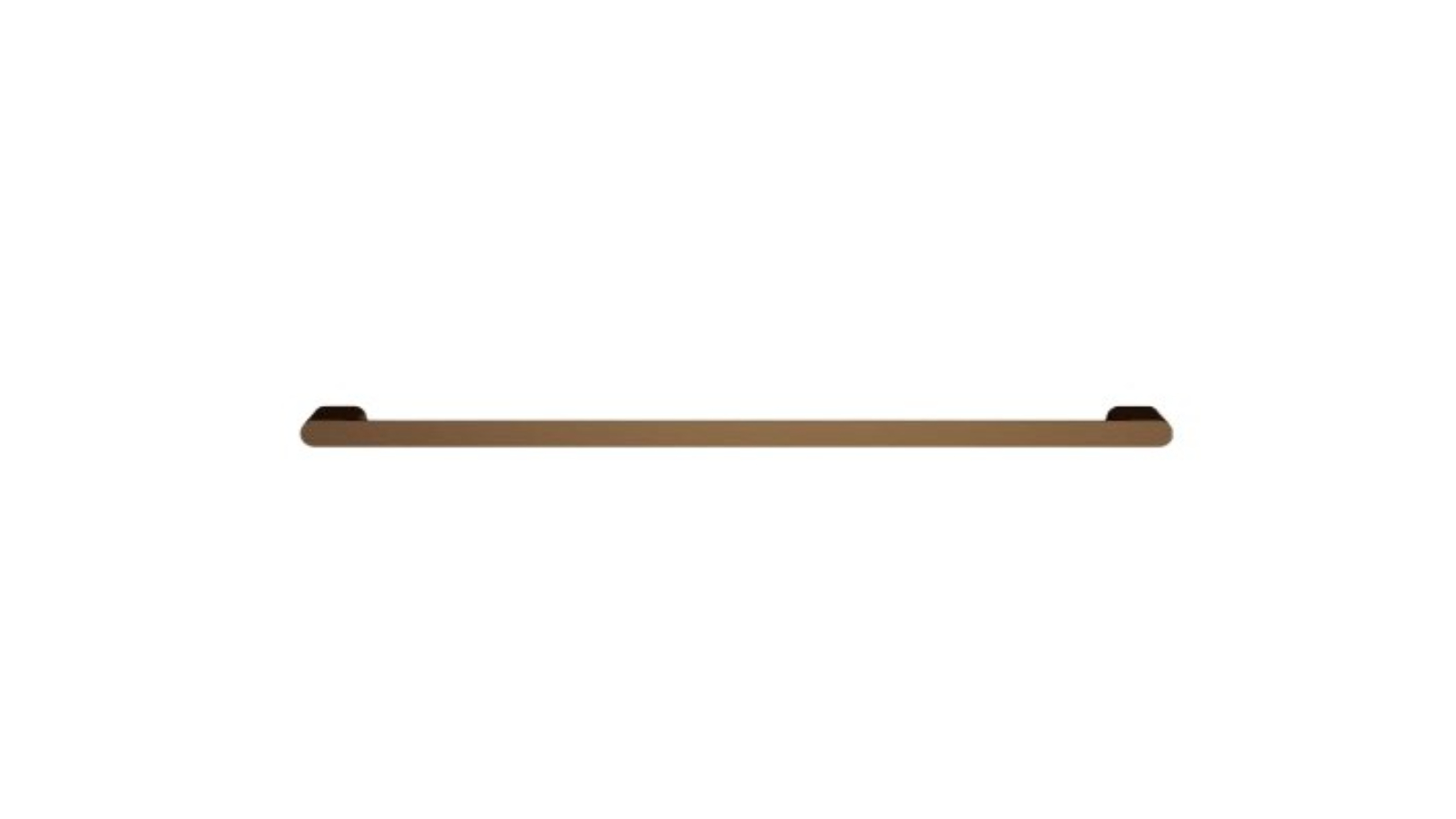 Parisi Ellisse 640mm Slimline Single Towel Rail - Matte Bronze