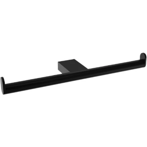Parisi L'Hotel Double Toilet Roll Holder - Matte Black