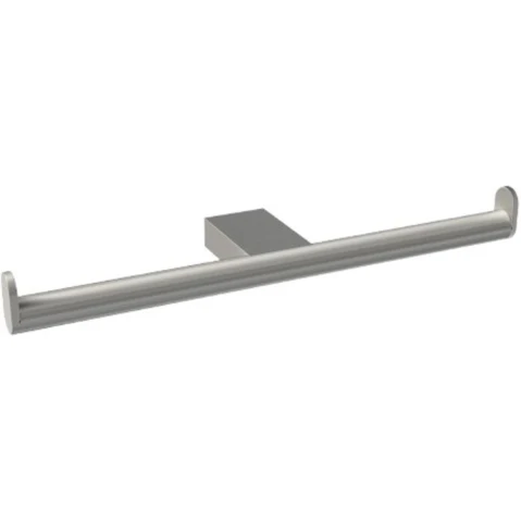 Parisi L'Hotel Double Toilet Roll Holder - Brushed Nickel