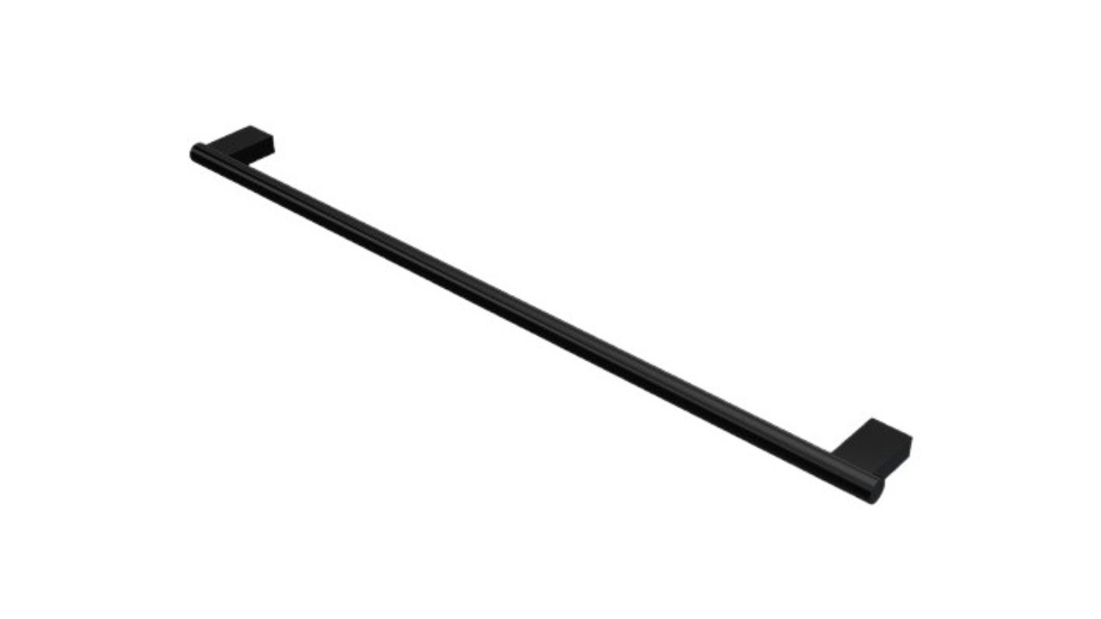 Parisi L'Hotel 800mm Single Towel Rail - Matte Black 
