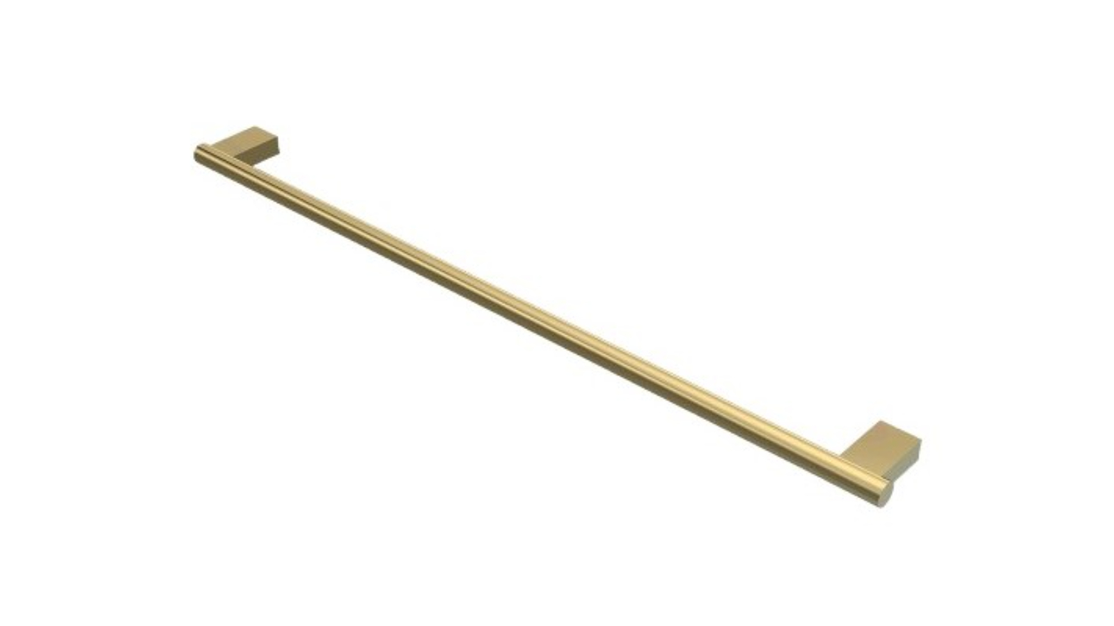 Parisi L'Hotel 800mm Single Towel Rail - Brushed Brass