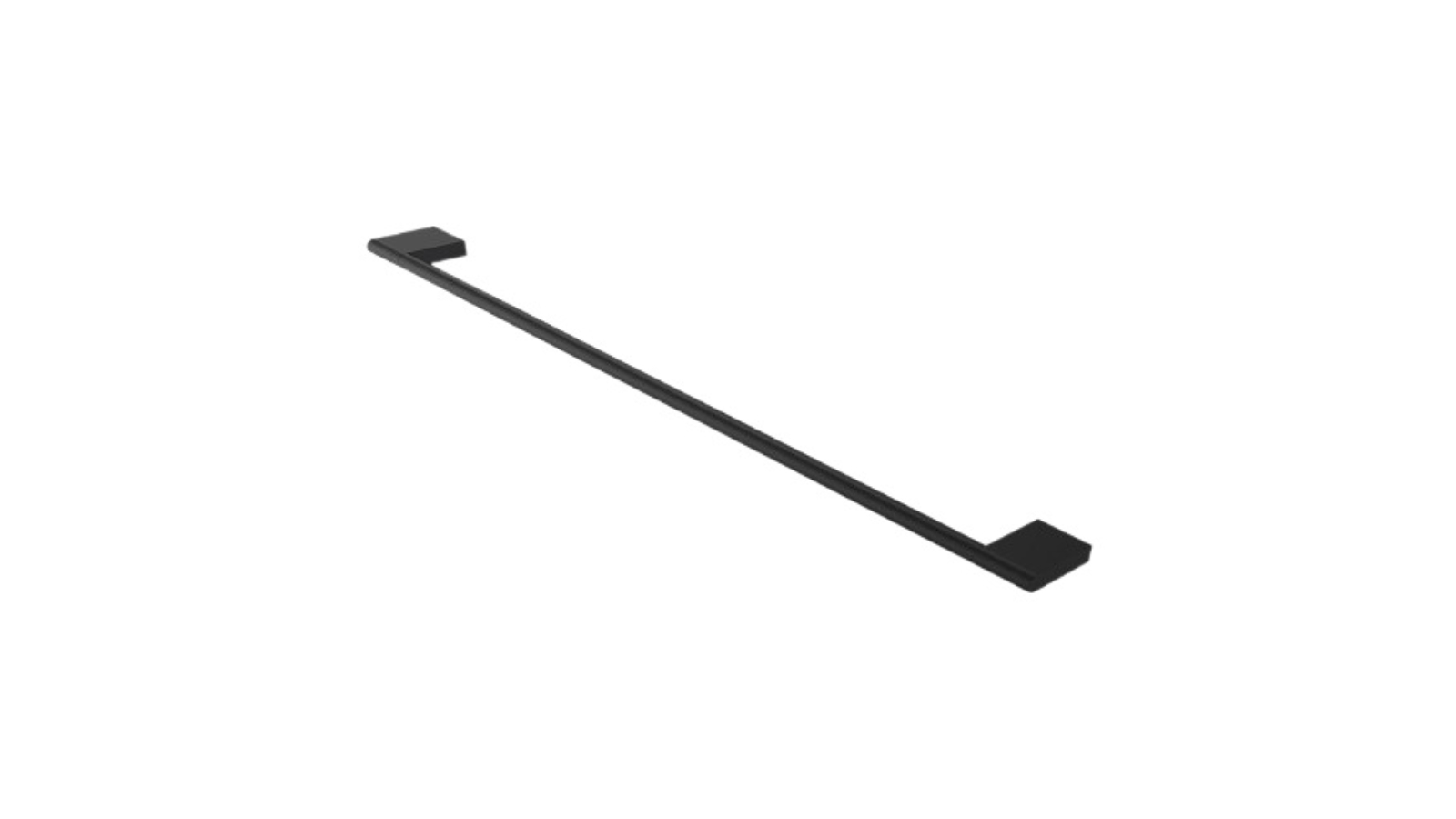 Parisi Linfa 800mm Single Towel Rail - Matte Black