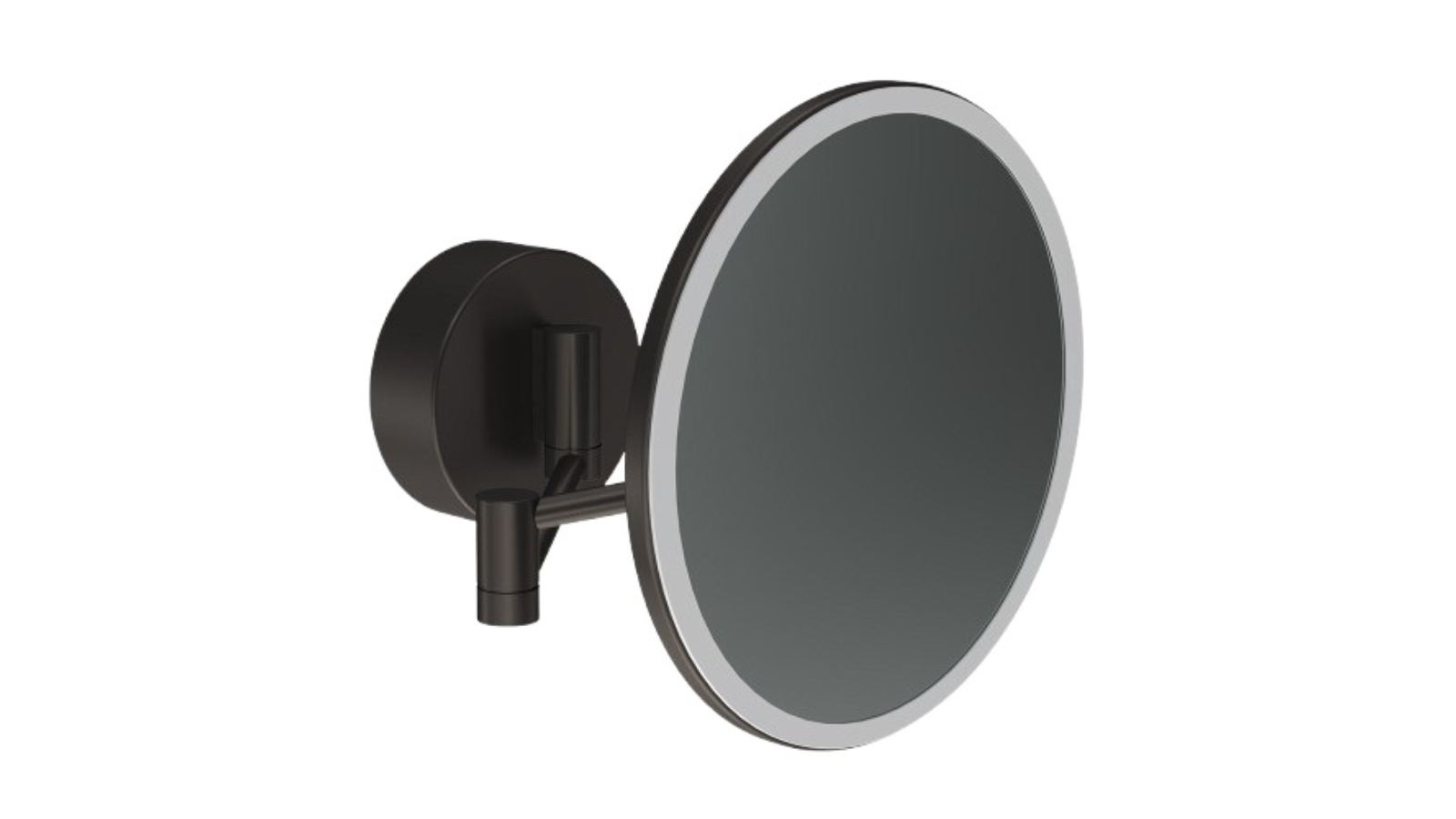 Parisi Tondo II Round Magnifying Mirror with Dual Light - Fucile