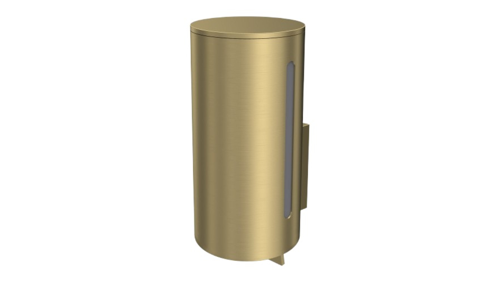 Parisi Tondo Wall Mounted Compact Shower Soap Dispenser - Brushed Brass