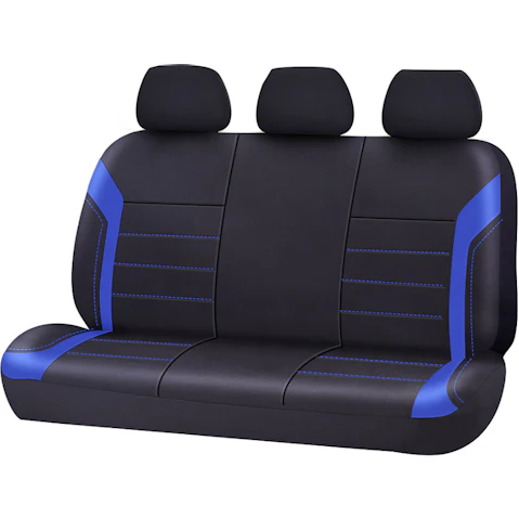 My Car Universal Ultra Light Neoprene Rear Seat Cover Size 06/08H - Black/Blue