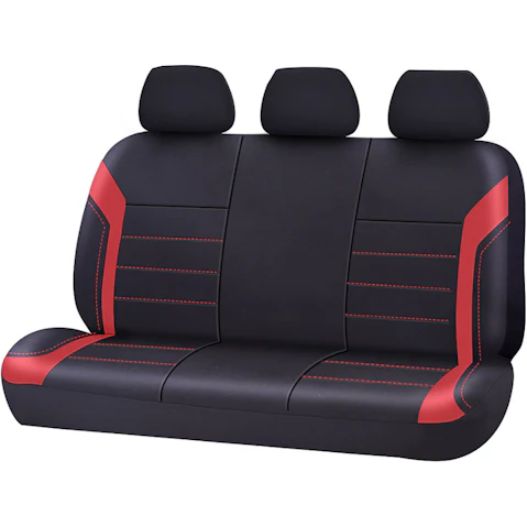 My Car Universal Ultra Light Neoprene Rear Seat Cover Size 06/08H - Black/Red