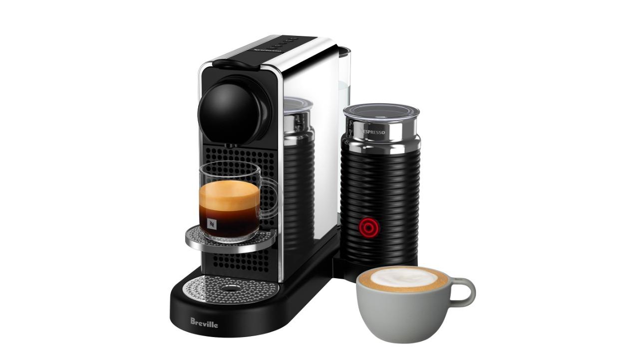 Nespresso CitiZ and Milk Platinum Coffee Machine - Polished Stainless Steel