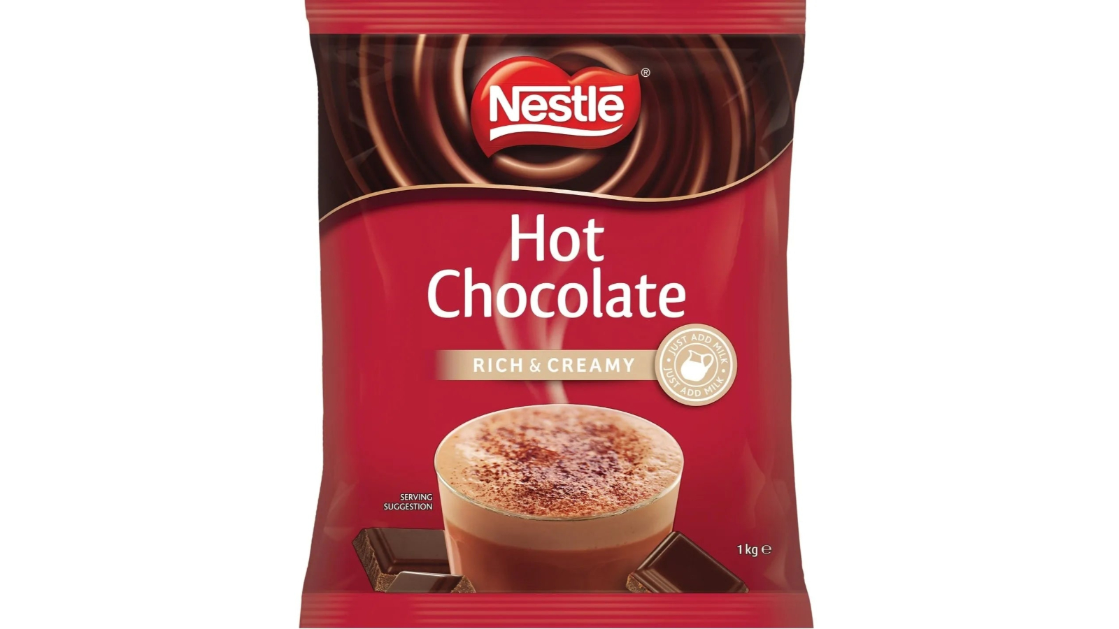 Nestle Hot Chocolate Rich and Creamy Powder - 1kg