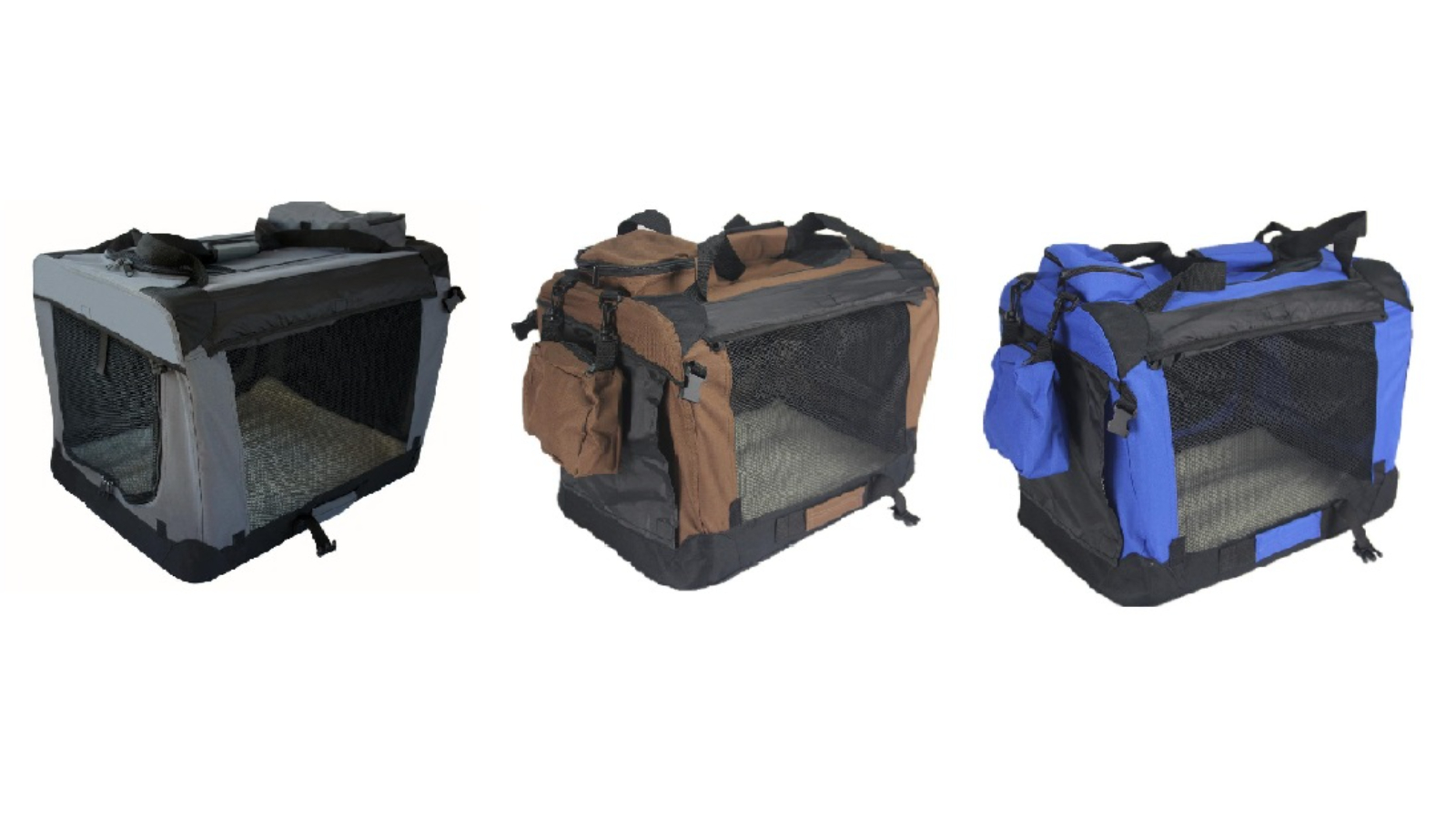 YES4PETS Small Foldable Soft Pet Crate Bag with Curtain