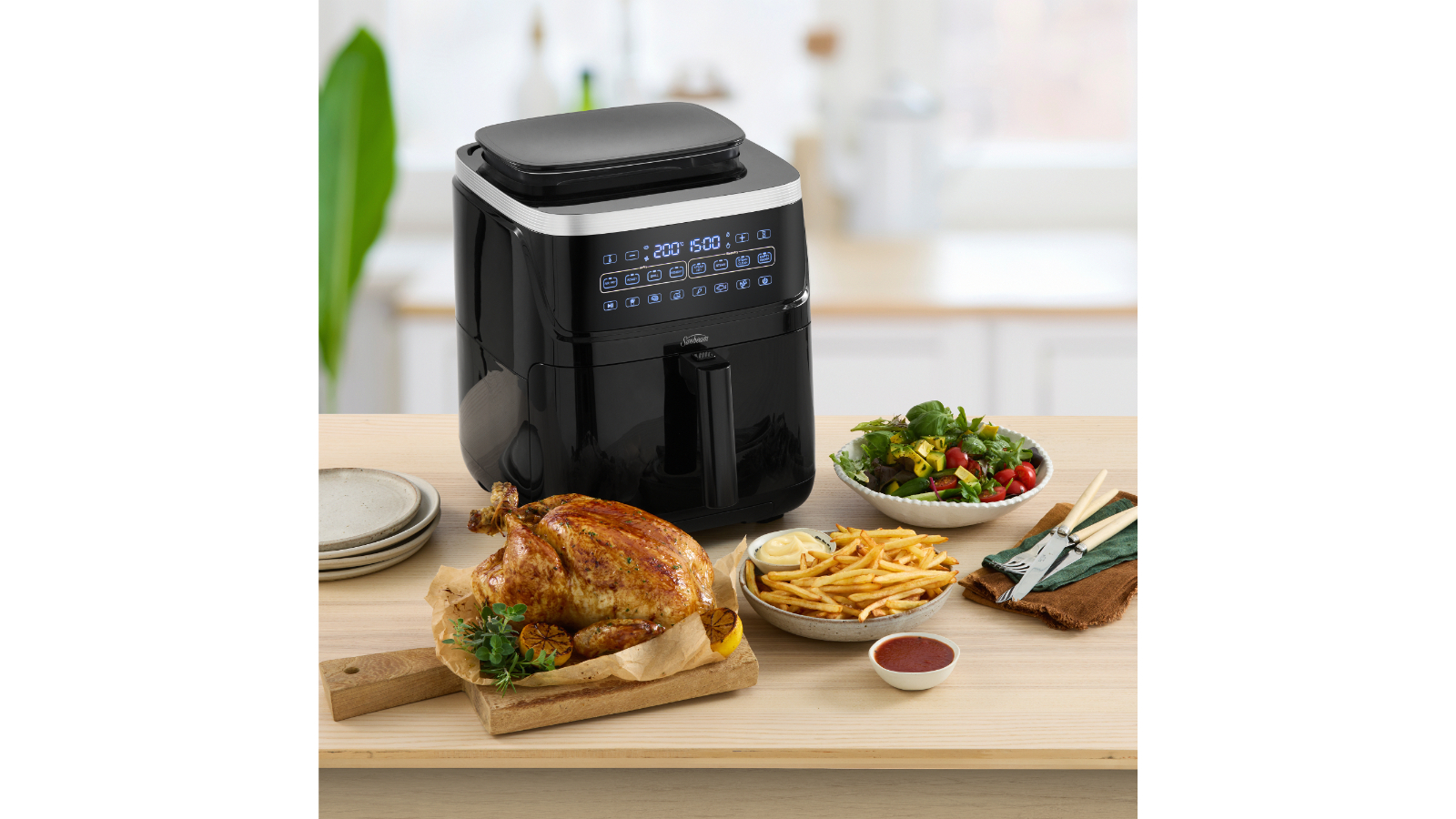 Sunbeam SteamFry AFP4600BK Air Fryer + Steam