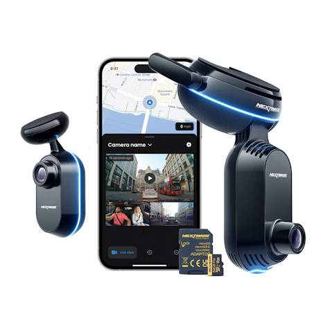 Nextbase iQ 1K Smart Dash Cam + iQ Rear Window Camera Bundle