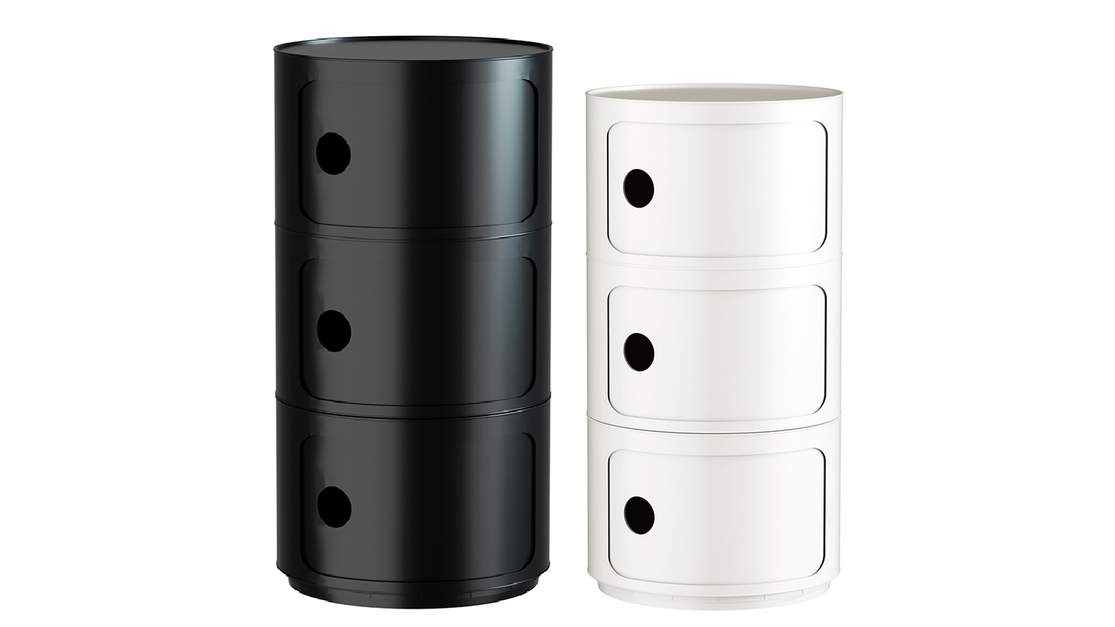 MIUZ 3-Tier Replica Componibili Round Storage Cabinet