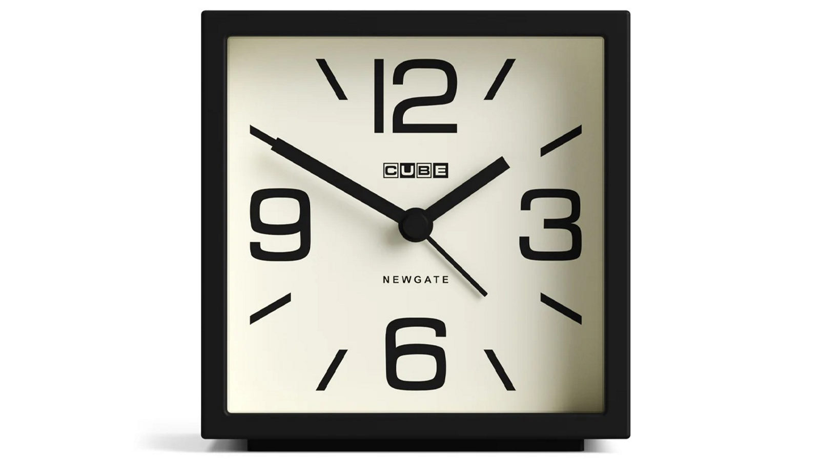 Newgate Cube Mantel Clock - Black