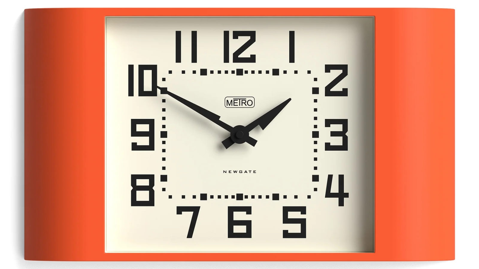 Newgate Metro Wall Clock - Pumpkin Orange | Harvey Norman