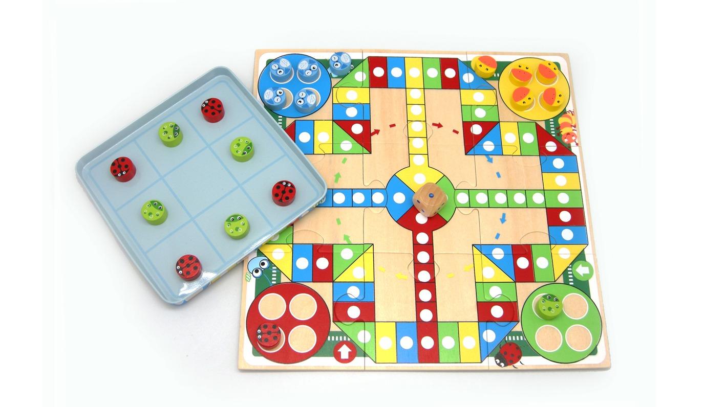Kaper Kidz Ludo and Tictactoe Tin Box Game