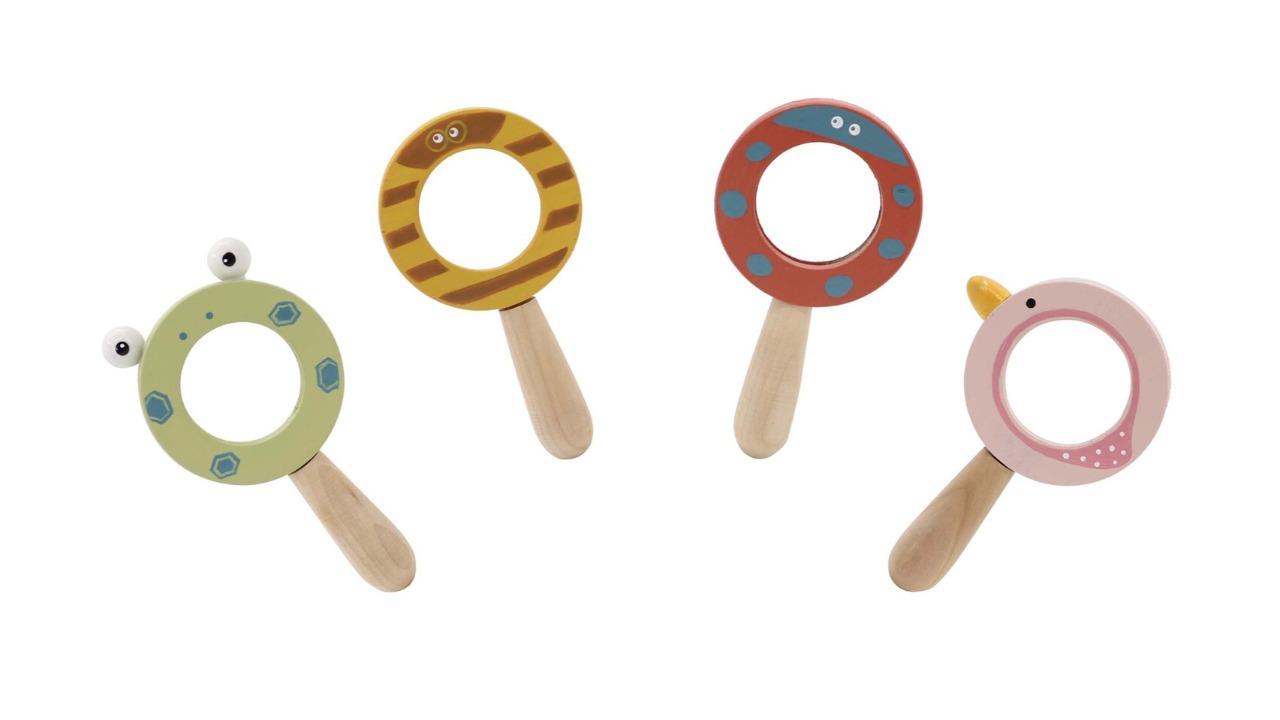 Kaper Kidz Set of 4 Calm and Breezy Baby Animal Magnifying Glass 