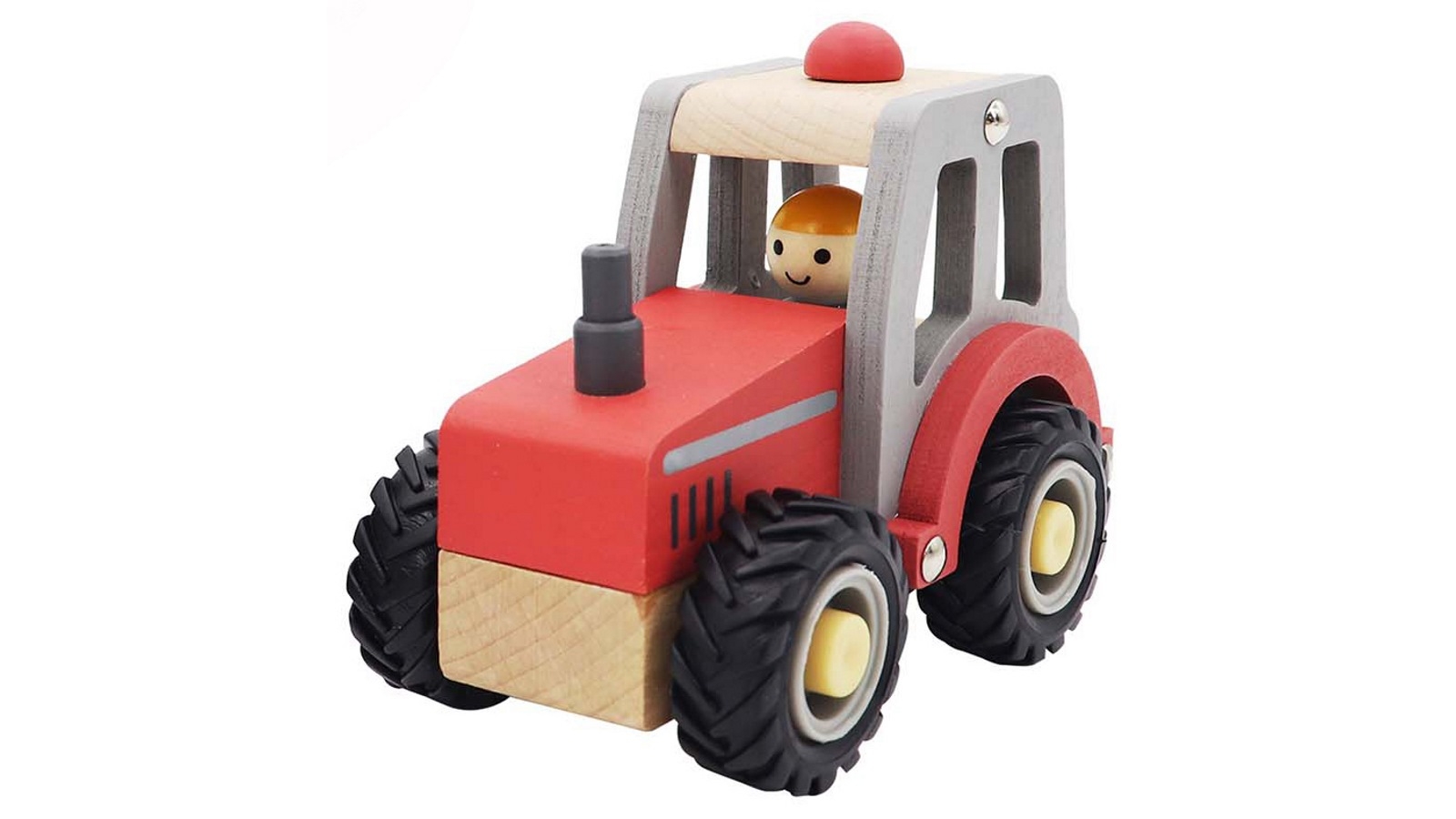 Kaper Kidz Tractor with Rubber Wheels - Red