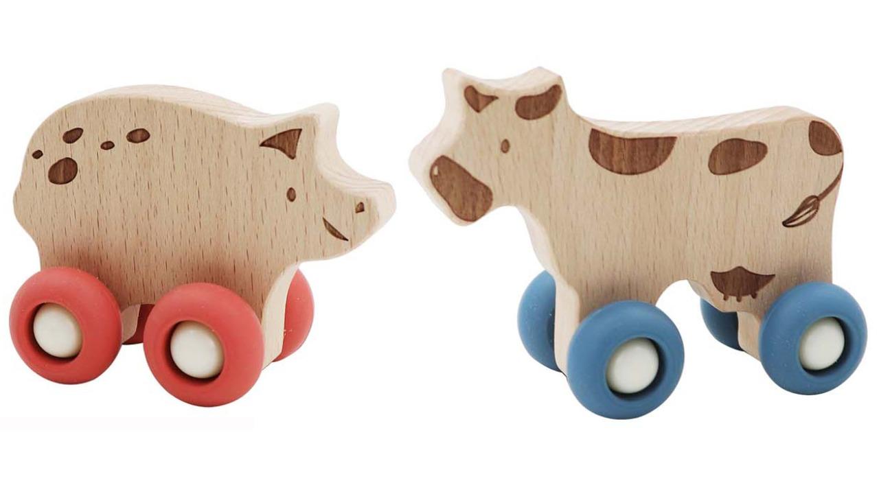 Kaper Kidz Ecowheels Farm Movers Cow and Pig