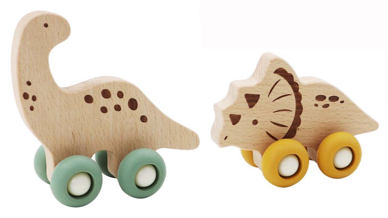 Kaper Kidz Ecowheels Dinosaur Movers Triceratops and Diplodocus