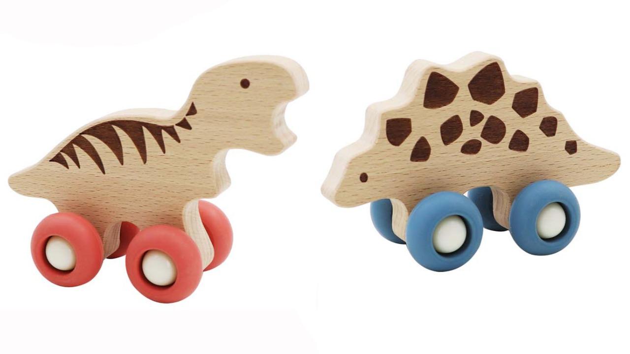 Kaper Kidz Ecowheels Dinosaur Movers Tyrannosaurus and Stegosaurus