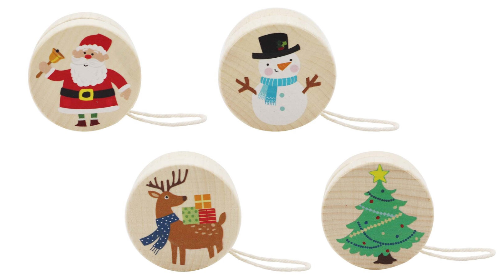 Kaper Kidz Set of 4 Christmas Yo-Yo