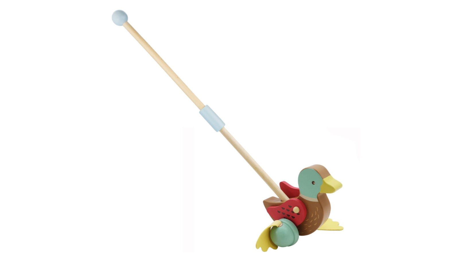 Kaper Kidz Wooden Mallard Duck Push A Long