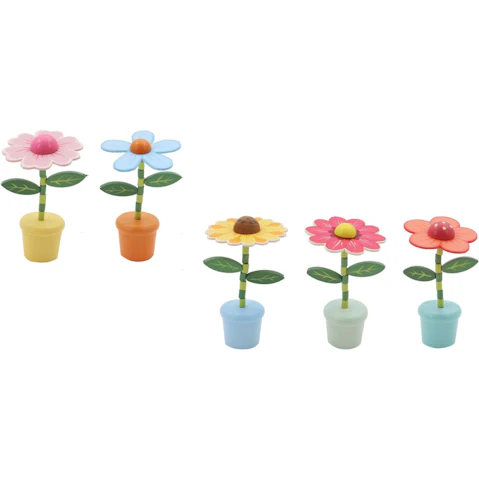 Kaper Kidz Pack of 5 Wooden Dancing Flower