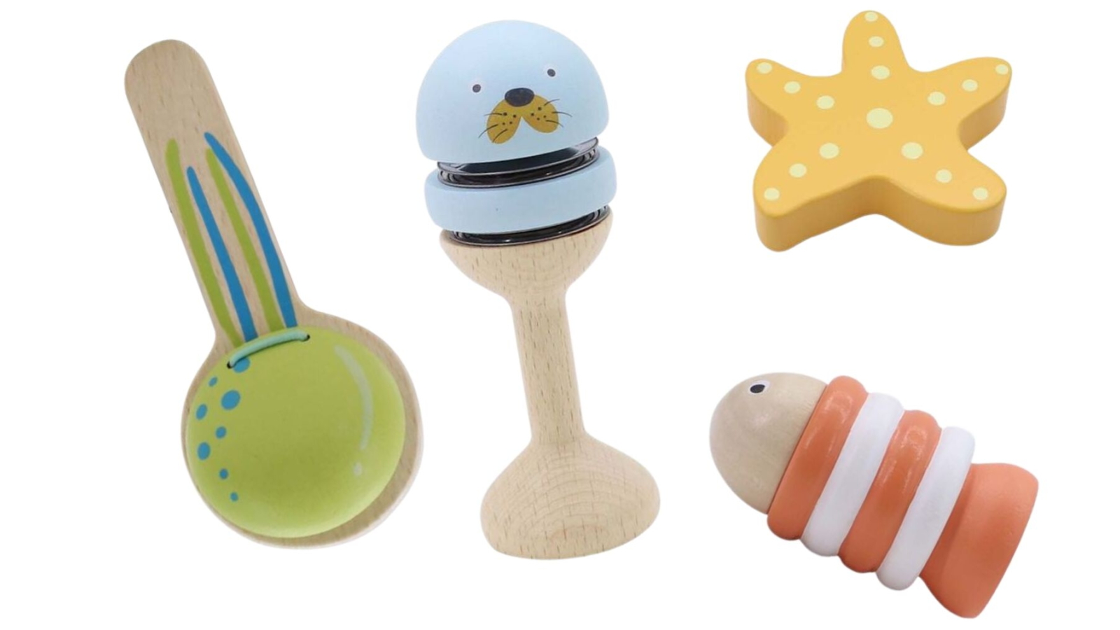 Kaper Kidz Wooden Ocean Music 4-Piece Set