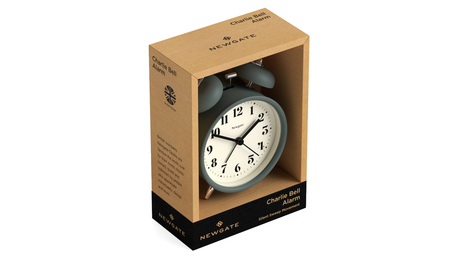 Newgate Q Mantel Clock-Asparagus Green