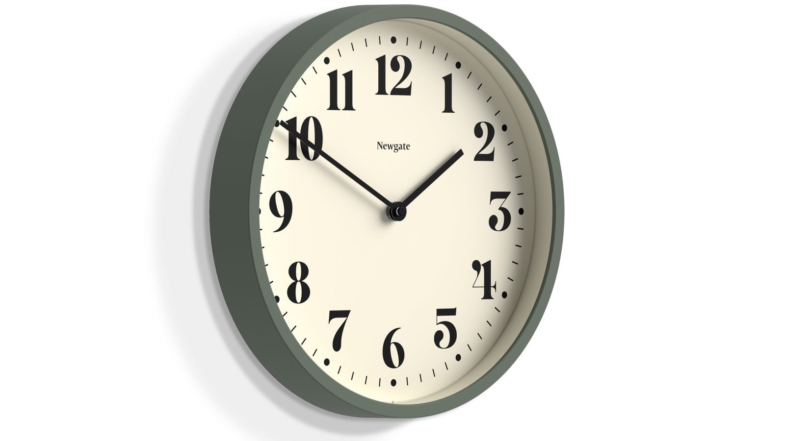 Newgate Number Four Wall Clock - Matte Asparagus Green | Harvey Norman