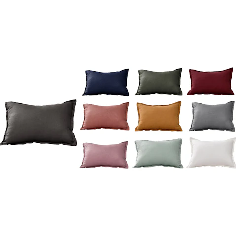 Natural Home ARDENNE 40 x 60cm Washed French Linen Rectangular Cushion