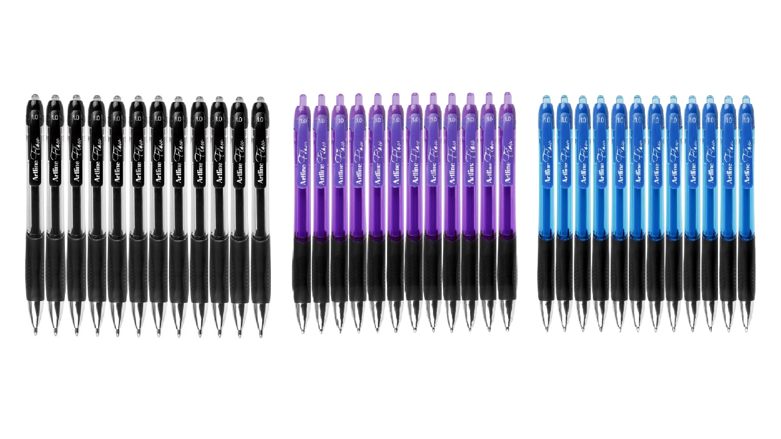 Artline Box of 12 Flow Retractable Ballpoint Pen