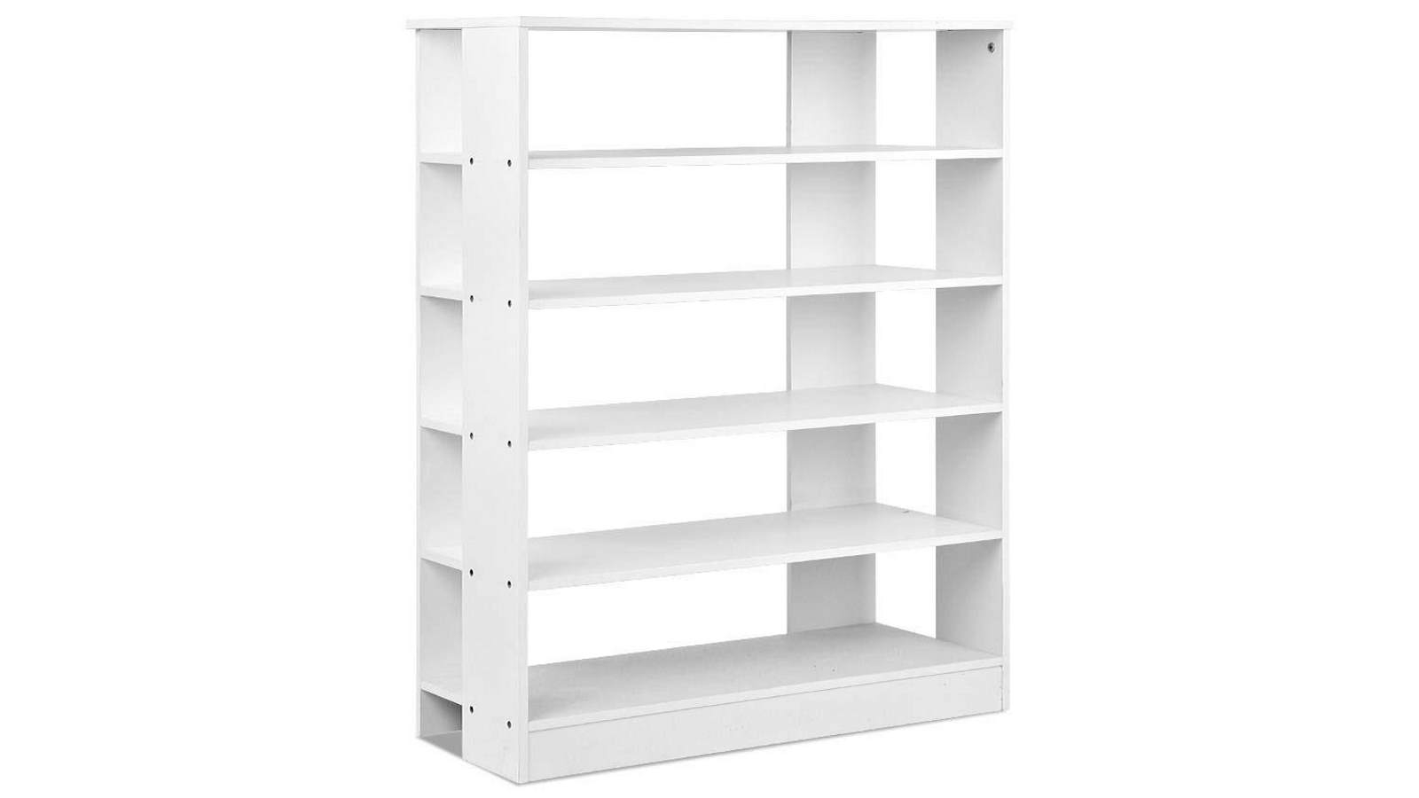 Artiss 30 Pairs Wooden Shoe Rack - White
