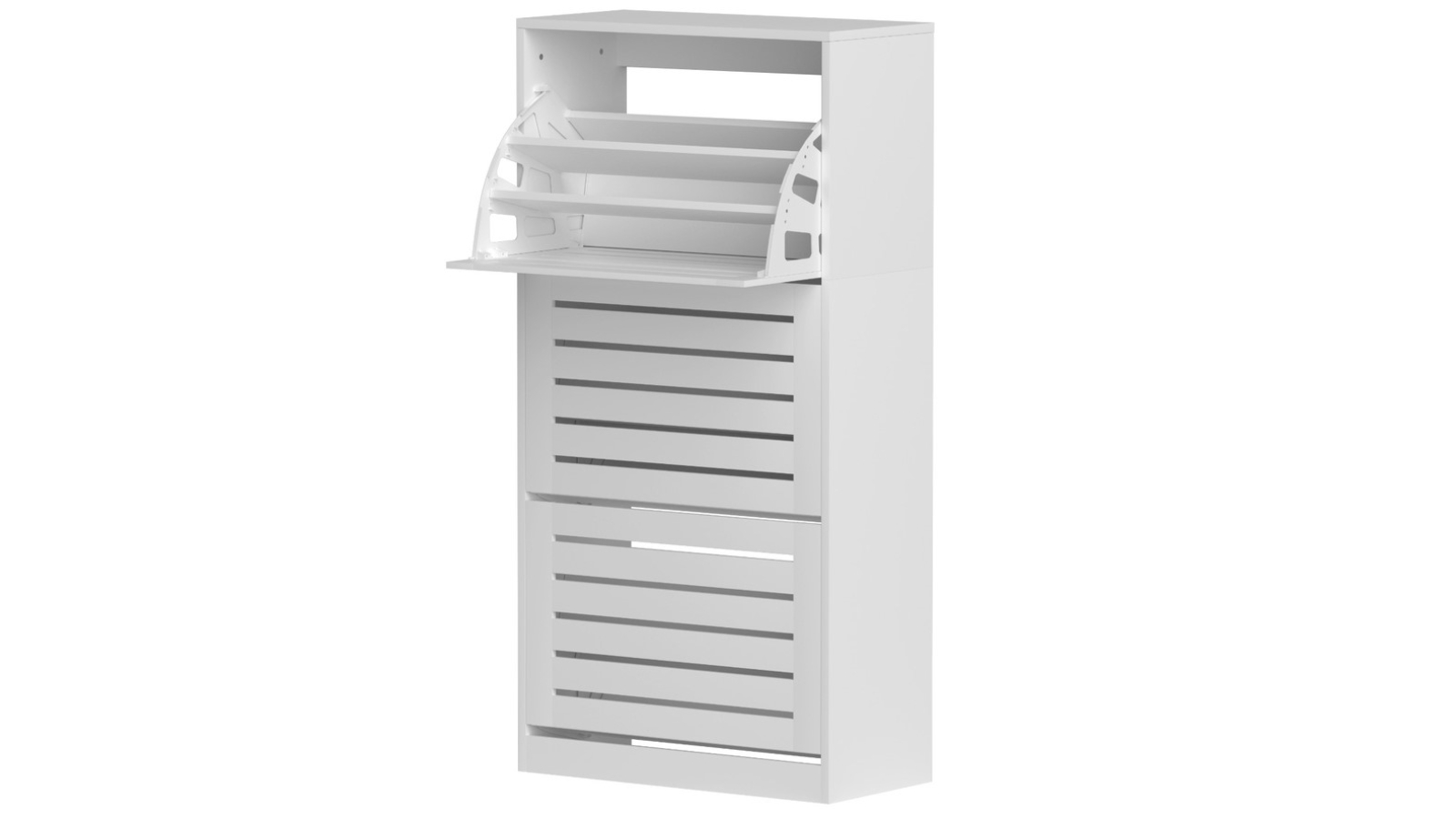 Artiss 45 Pair Shoe Cabinet Drawer - White