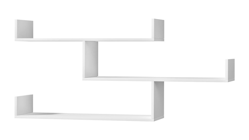Artiss 3-Tier White Floating Wall Shelf
