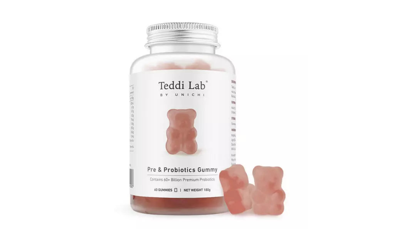 Unichi 60 Piece Rosa Prima Pre and Probiotics Gummies